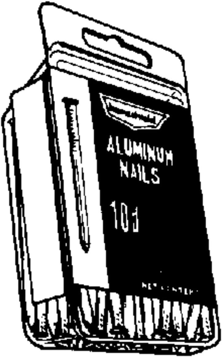 Nichols Wires Common Nails 1 " 2 D Aluminum Box 1/4 Lb.