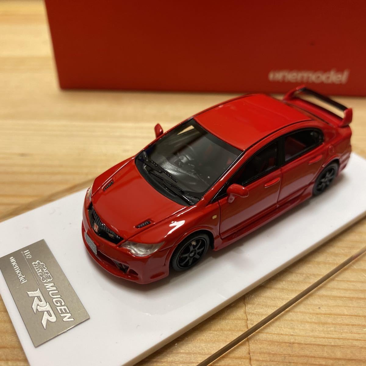 ワンモデル1/64 ホンダシビックFD2 無限RED