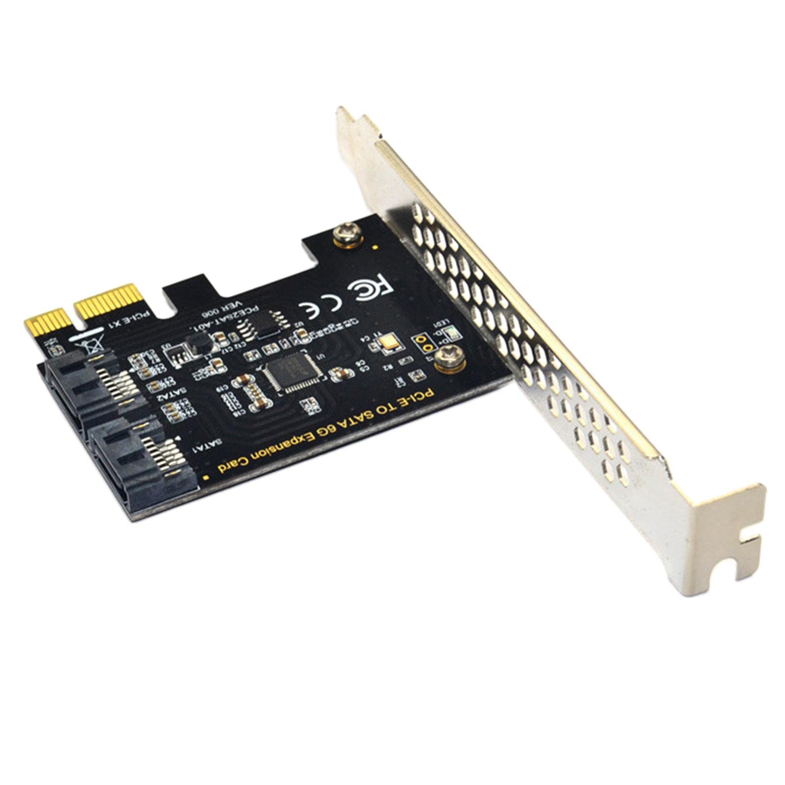 SAI INDER KALA Lifestyle PCI-E Adapter PCI Express to SATA3.0 2 Ports III 6G Expansion Card Plug Play