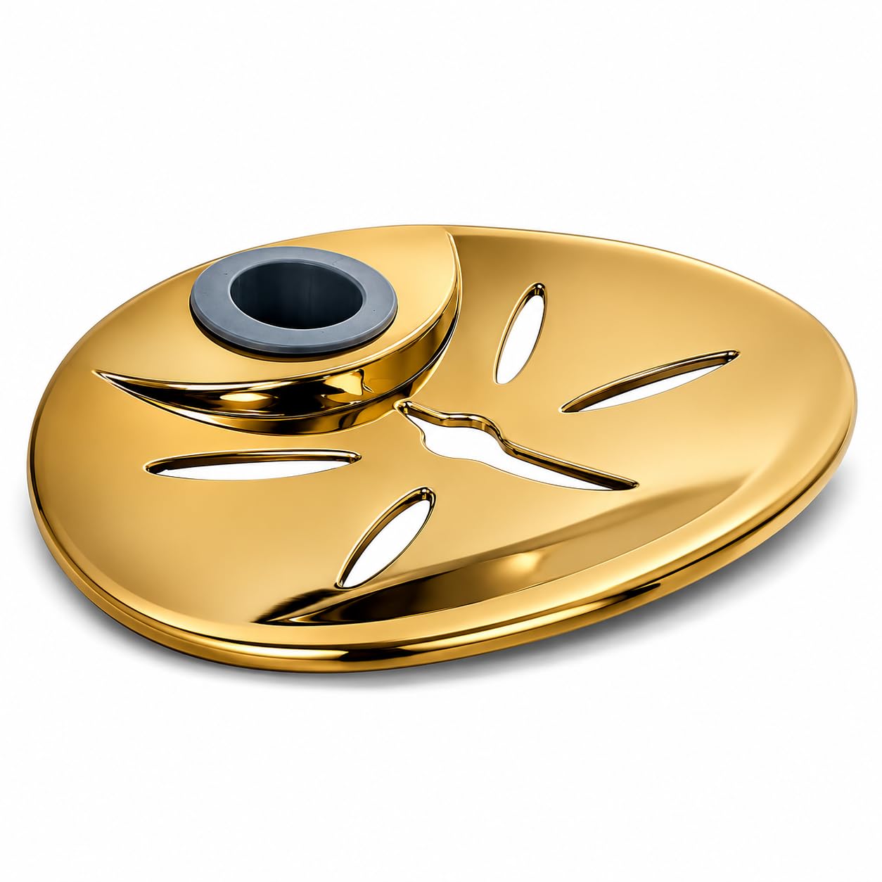 Topolenashop Colonna Doccia Oro Senza Miscelatore Con Soffione Quadrato, Doccetta, Deviatore e Portasapone, Asta Saliscendi Regolabile 96 cm Con Flessibile 1,8 m | 87305