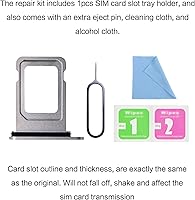 Vista 7 de ASDAWN Soporte de bandeja de repuesto para iPhone 13 Pro Max con ranura para tarjeta SIM, compatible con iPhone 13 Pro, ranura para bandeja