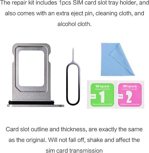 Miniatura 7 de ASDAWN Soporte de bandeja de repuesto para iPhone 13 Pro Max con ranura para tarjeta SIM, compatible con iPhone 13 Pro, ranura para bandeja para