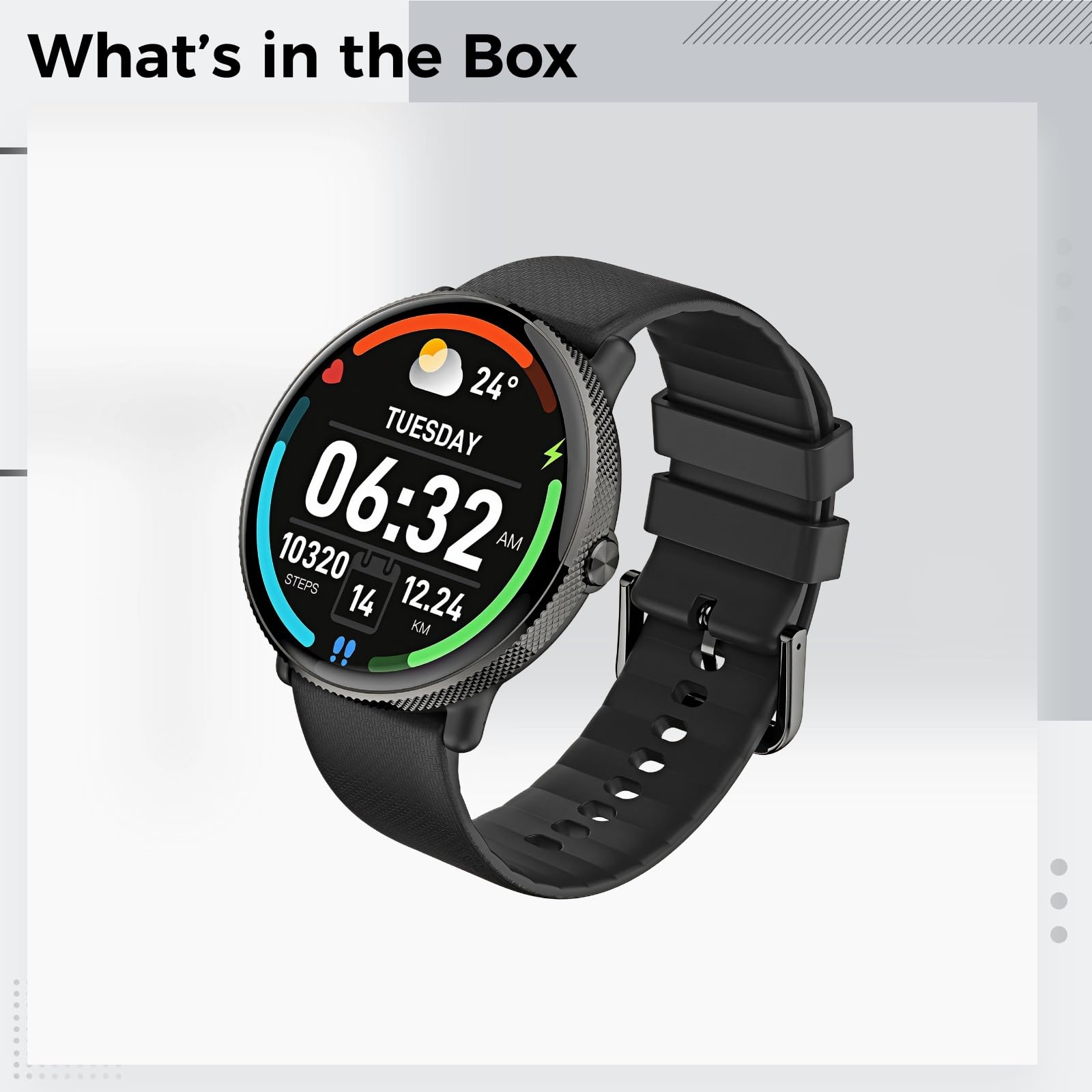 Dziecięcy smartwatch Amoled High-Definition S61, sportowy pasek z funkcją bezprzewodowego połączenia, wodoodporny IP68, różne tryby sportowe, czarny, dostosowany do młodych umysłów