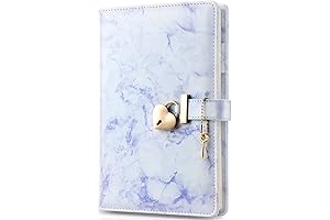 Dreamy Marble Diary with Lock & Key: A Private Haven for Your...