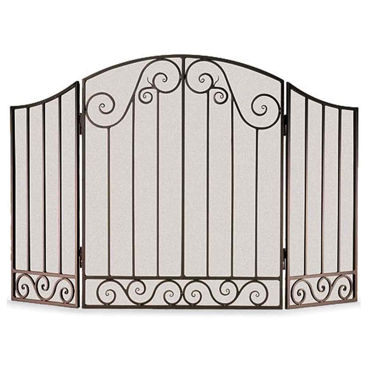 Napa Forge Pilgrim Home and Hearth 19209 Vienna Folding Screen, Brushed Bronze