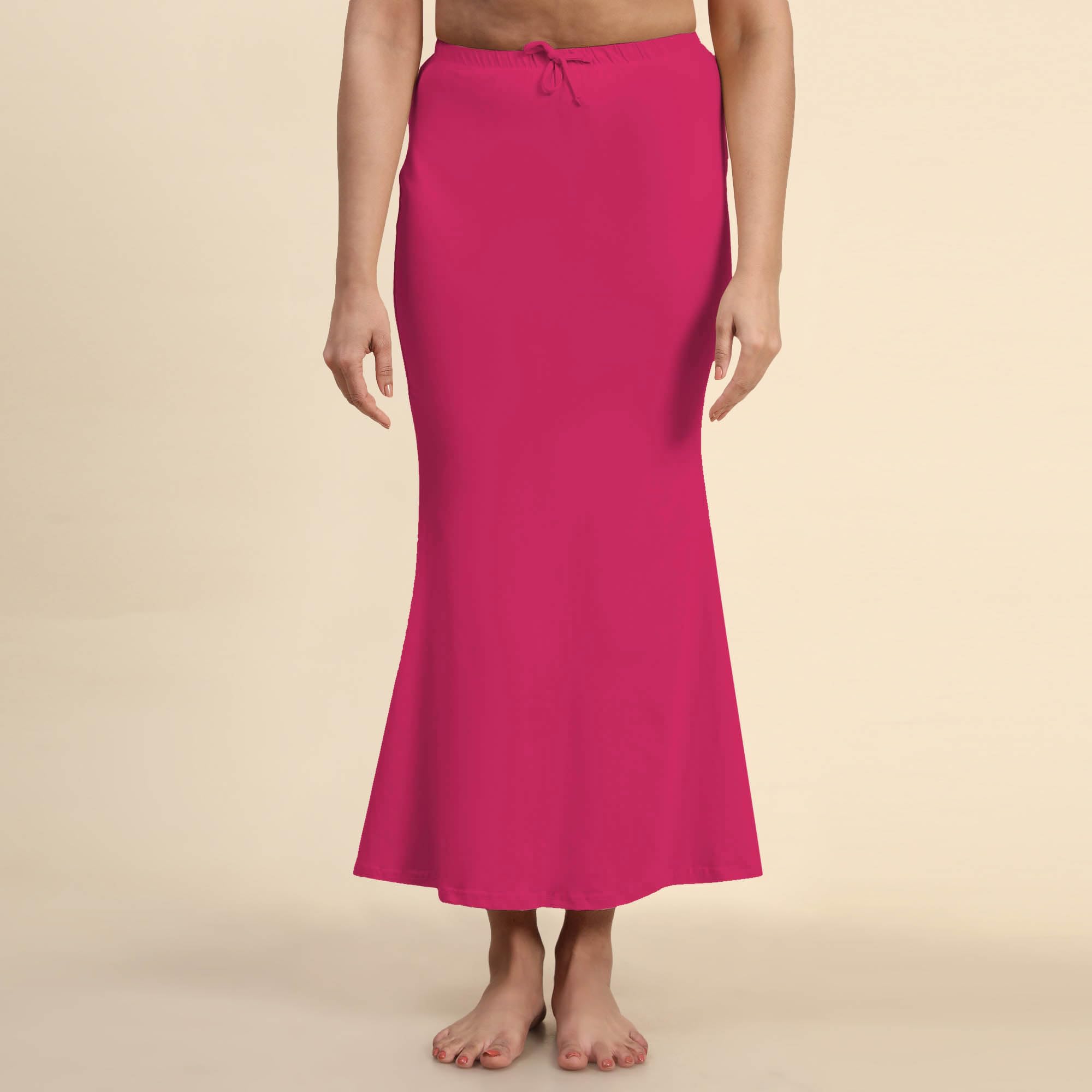 Jaanvi Fashion Women's Lycra Fishcut Saree Shapewear,Petticoat,Skirt, Comfortwear
