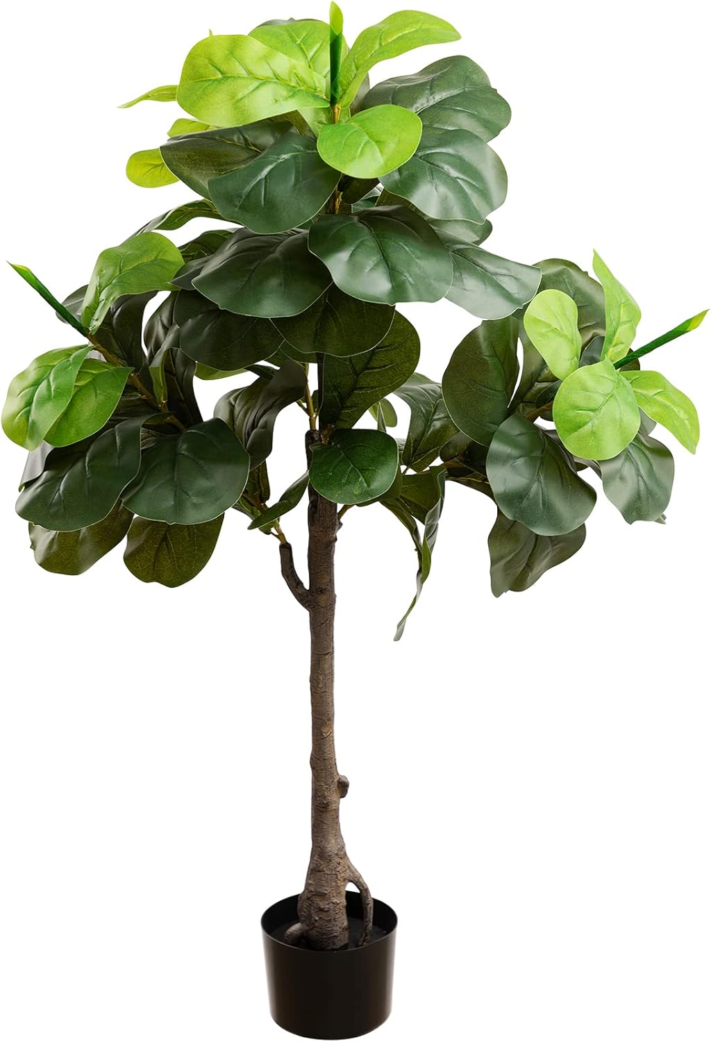 ROMODEN Artificial Tree, 4 FT Fiddle Leaf Fig Tree Faux