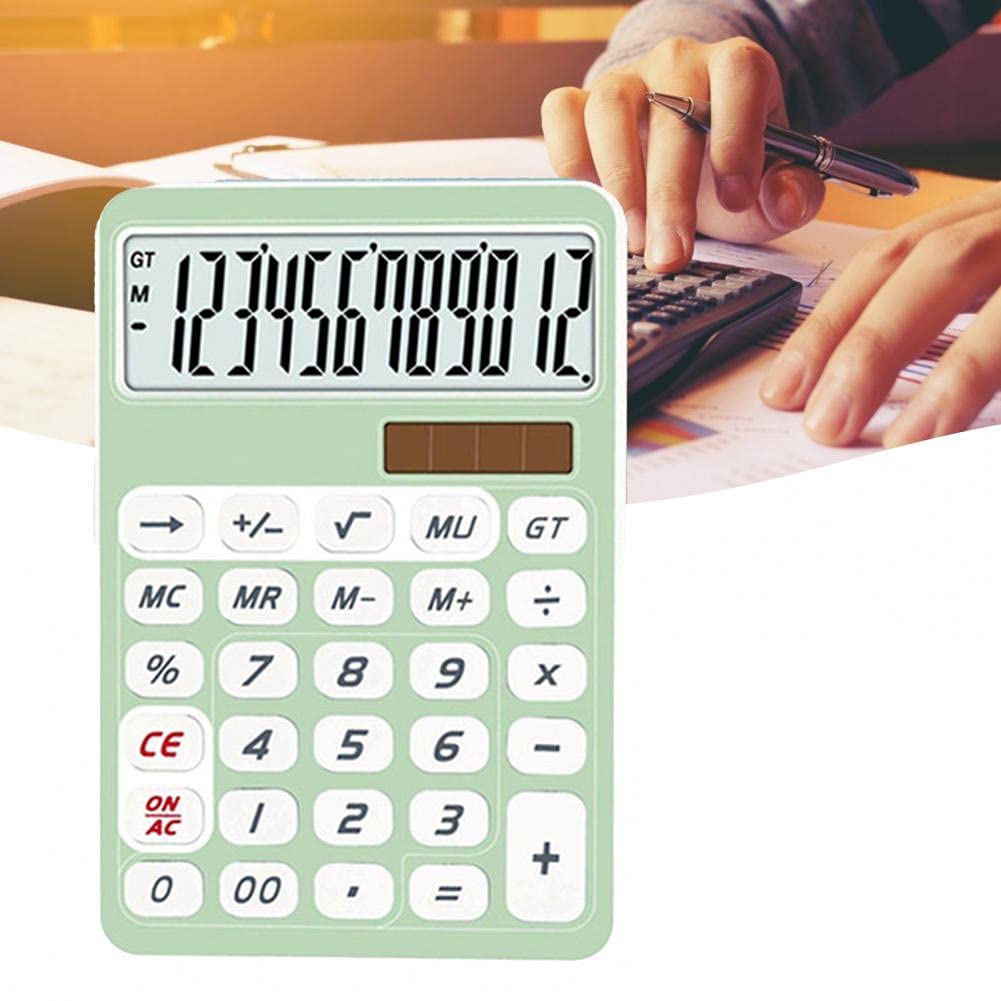 Calcolatrice, Calcolatrice da tavolo Calcolatrice Calcolatrice Calcolatrice finanziaria da tavolo Display professionale a grande schermo Calcolatrice di contabilità finanziaria 12 cifre ABS Calcolatri