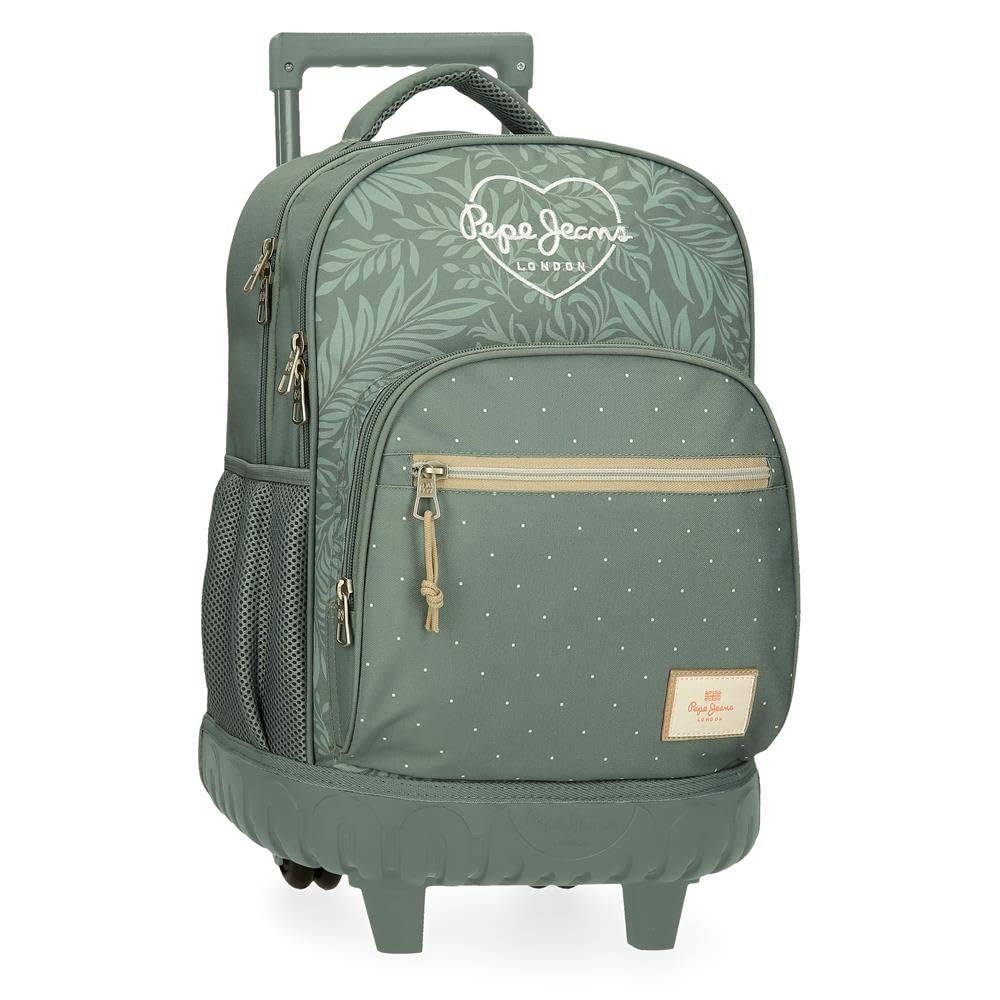 Pepe Jeans Coraile Mochila escolar, azul, Tirantes ajustables para llevarla cómodamente, varios compartimentos, Joumma Bags