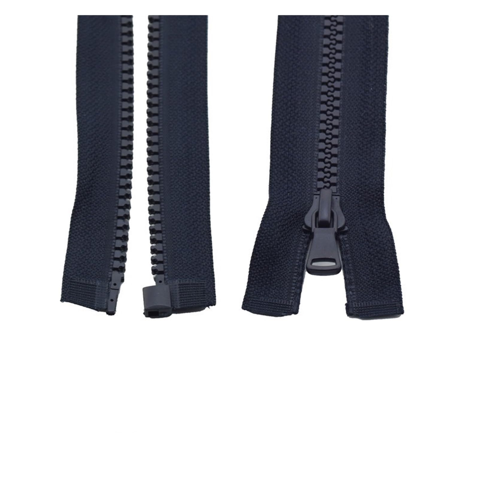 Zip 3 pcs 5# 30/40/55/60/70/80/90 cm Resin Zipper Open-End Auto Lock Plastic Zippers for Sewing Clothing Bag Clothes (Color : Deep Blue, Size : 40CM_5#) โ image 1