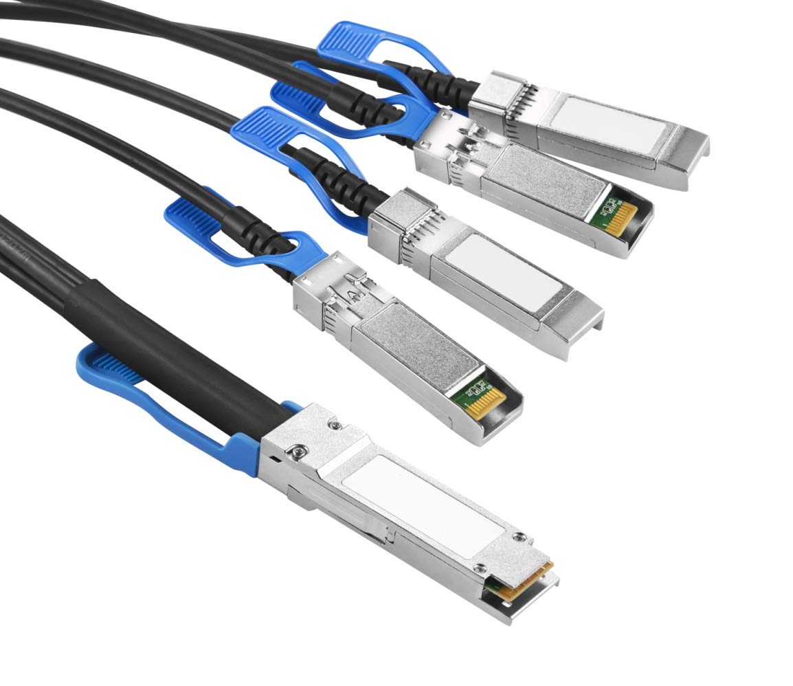 Micro SATA Cables QSFP28 100G to 4xSFP28 25G Direct Attached Cable 2 Meter