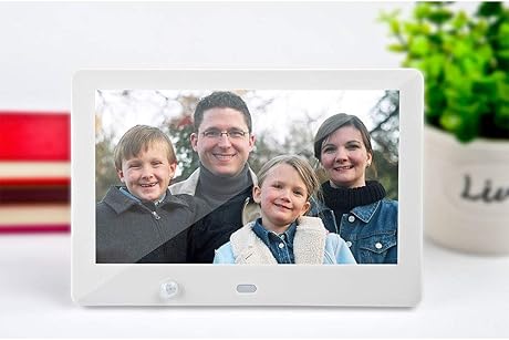 AZCX 7-Zoll-HD-Digital-Fotorahmen Frotteebildschirm digitaler LED-Bildschirm des menschlichen KArpers SensorfunktionBoot automatisch FotoMusikVideo-Player abspielenWhite AZCX 7-Zoll-HD-Digital-Fotorahmen Frotteebildschirm digitaler LED-Bildschirm des menschlichen KArpers SensorfunktionBoot automatisch FotoMusikVideo-Player abspielenWhite
