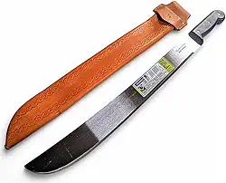 Facão Para Mato Galho Cana Pesca 18' Polegadas+ Bainha em Couro Legitimo