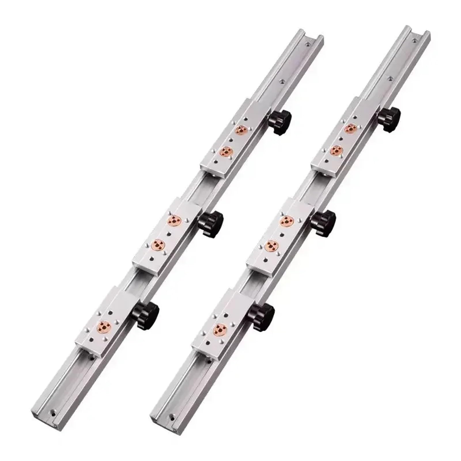 Guide linéaire à double axe intégré, argent, largeur 38mm, glissière à rouleau SGR15N, 1 ensemble, 1 bloc SGB15N et 1 Guide SGR15N, pièce d'imprimante 3D, 1 pièce(SGB15N-5 LOCK,500mm)