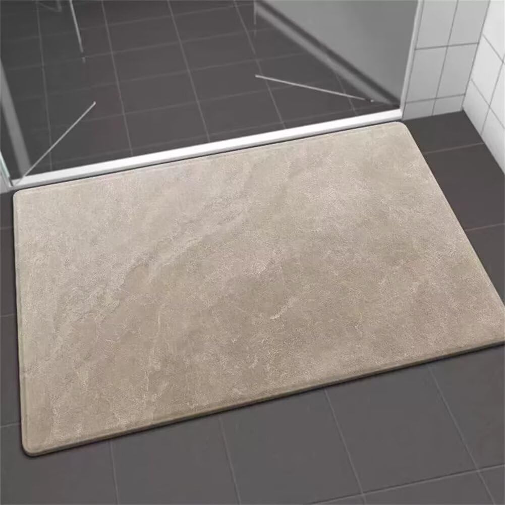 Tappetino da bagno antiscivolo in diatomite, 50 x 80 cm, morbido e assorbente, tappetino da bagno per vasca e doccia, ideale per uso domestico e spa