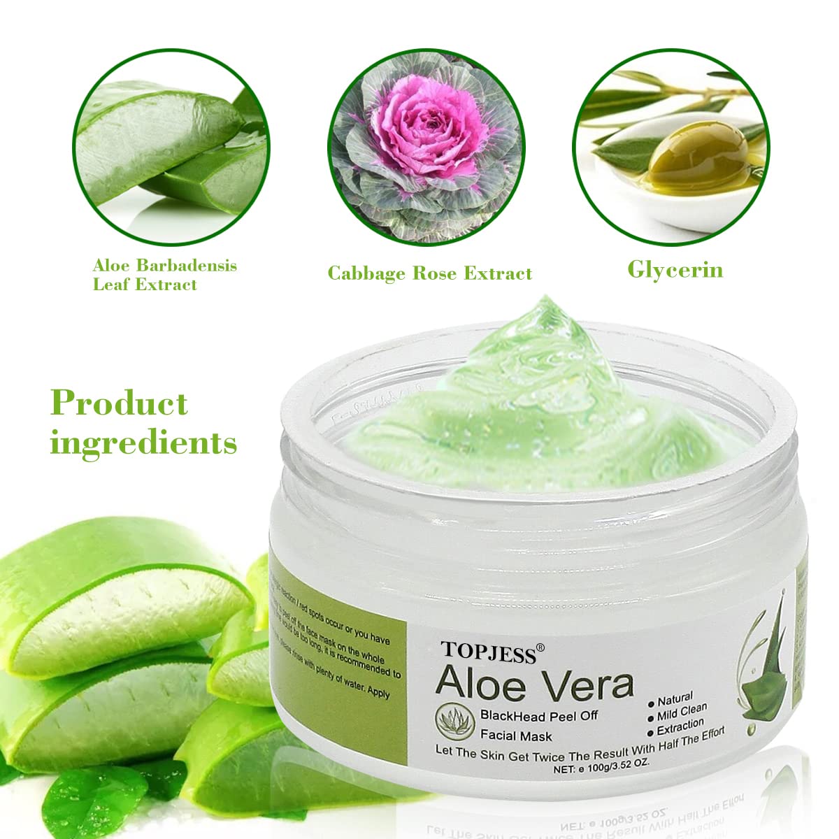 Mitesser Maske, Peel Off Mask, Aloe Vera Gesichtsmaske, Blackhead Remover  Maske, Anti Aging Mask, Aloe Essenz Acne Mitesser Kristall Crystal Maske,  100g/3.52 fl.oz : Amazon.de: Kosmetik