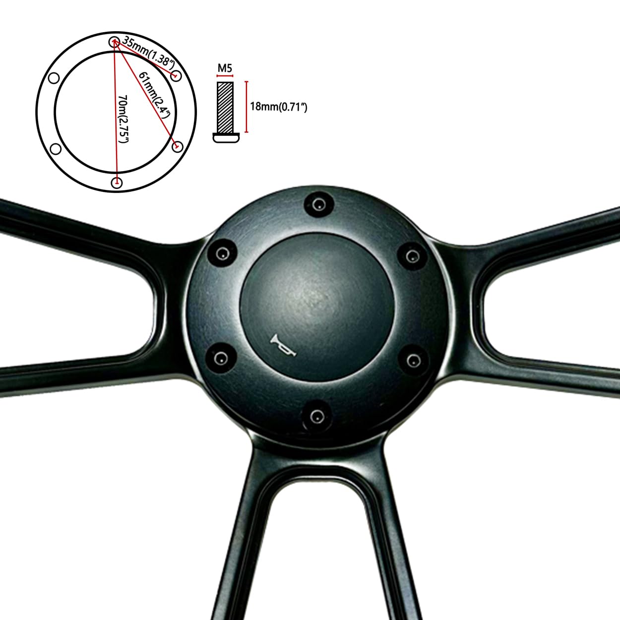 3,000円お安く!⭕️Volan Custom ARW◎10インチ Amazon.com: 14 Inch Universal Wooden Racing Steering Wheel 6 Bolt