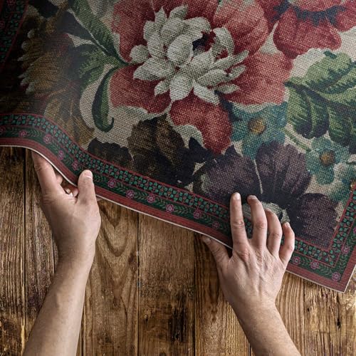 Tapis de sol extérieur floral délicat pour protéger et embellir les balcons et terrasses - 5