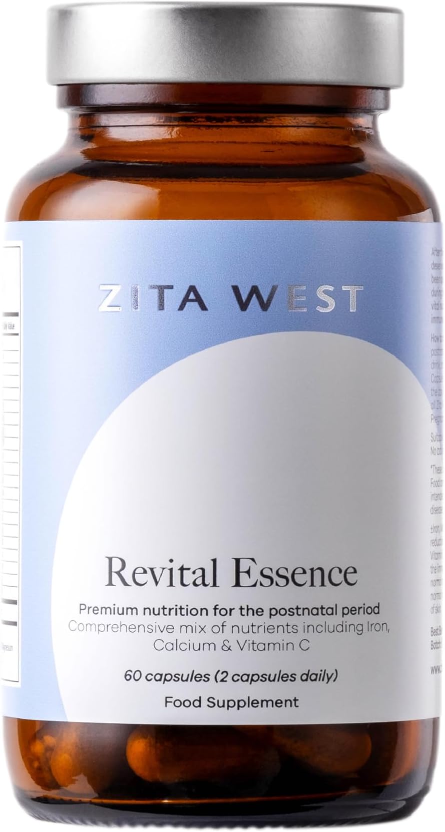– Zita West Revital Essence – Postnatal & Breastfeeding Supplement – 60 Vegecaps (1 Month Supply)