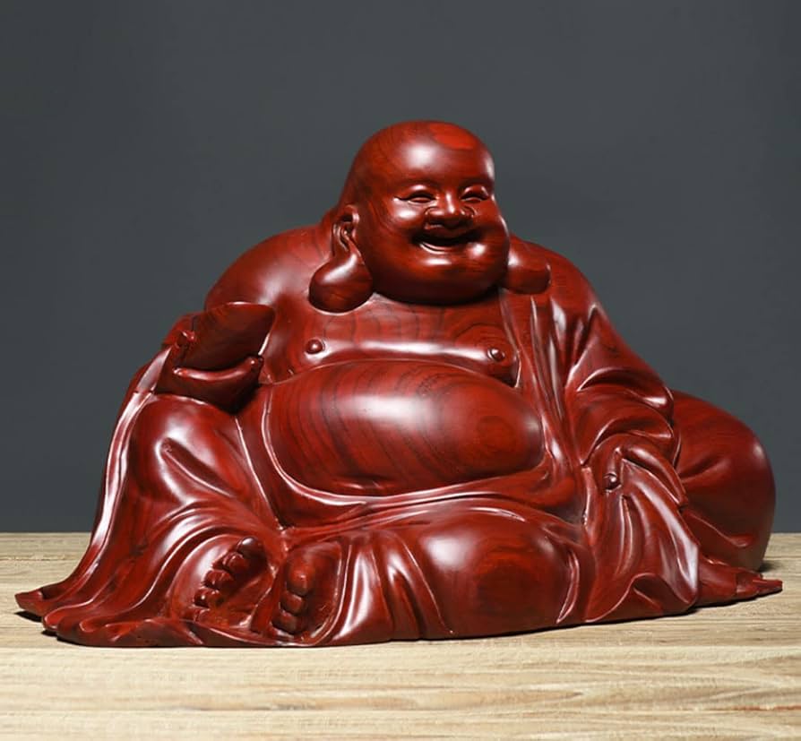 Amazon.co.jp: 仏像 木彫り 七福神 布袋 様 布袋さんの置物 木像