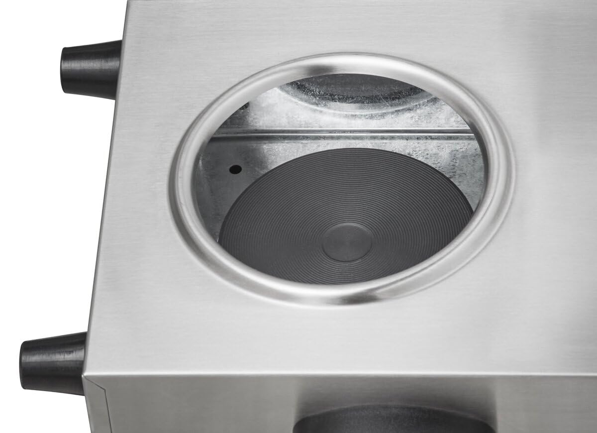 GastroHero Wurstwärmer Edelstahl Glaszylinder Ø200 mm Hot Dog Maker mit Temperaturregler 300 W Würstchenwärmer Gastro