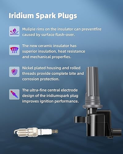 Vista 44 de ECCPP Bobinas de encendido portátiles de repuesto para automóvil compatibles con Infiniti I30/para Nissan Maxima 3.0L V6 2000-2001 Reemplazo