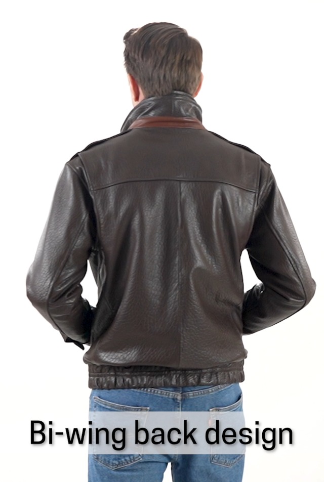 BGSD Men Brandon New Zealand Lambskin Leather Bomber Jacket at