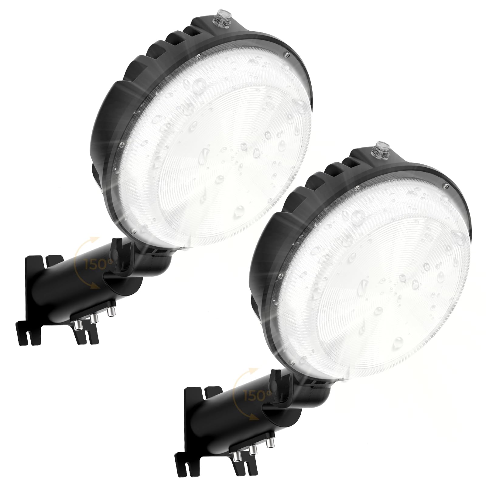 toberich LED Barn Light 2 Packs, 150W 20000LM Yard Area Lights Dusk to Dawn Outdoor Lighting with Upgraded Photocell 6500K Adjustable Angle Daylight IP66 Waterproof Street Lights for Farmhouse/Garage