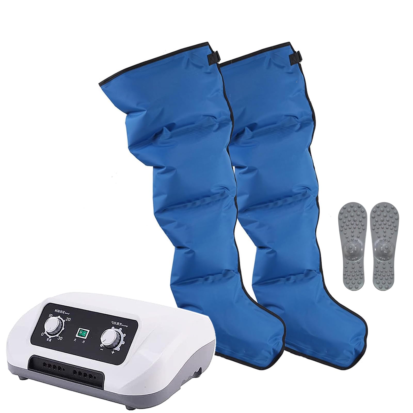 Lymphdrainage-Massagegerät, 6 Kammer Pressotherapie Luftkompressionsstiefel Erholung System, 8-Druck Stufen & Timer Funktion, Kompression für und schnell Recov