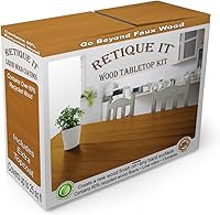 Vista 40 de Retique It Kit de acabado para encimera de madera – Vaya más allá de la imitación de madera con imprimación base de madera líquida y tintura en gel