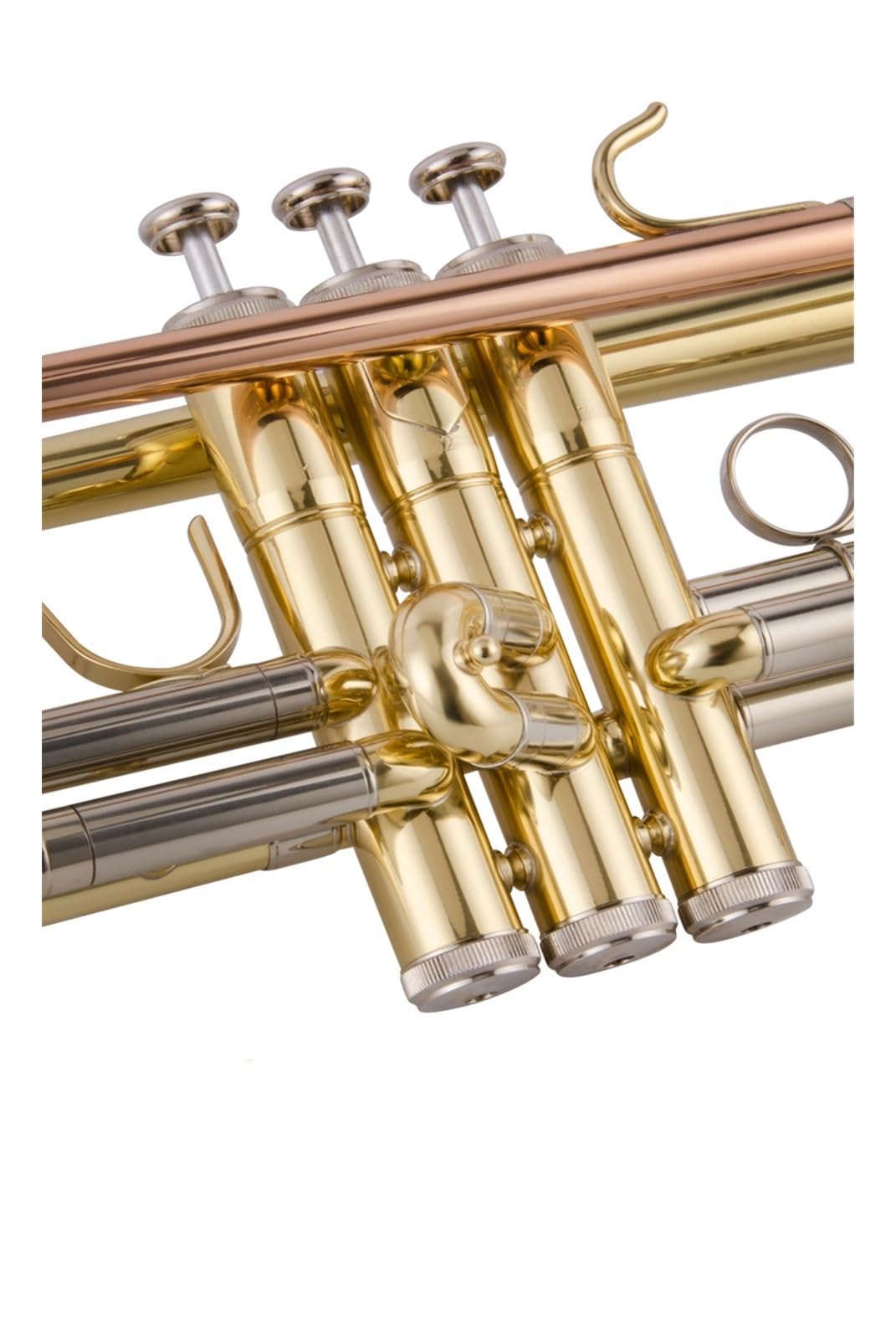 Professionell Trompete Professionelles Messing-Trompeteninstrument Trompete B flaches Lack-Gold-Performance-Kornett Western-Blasinstrument