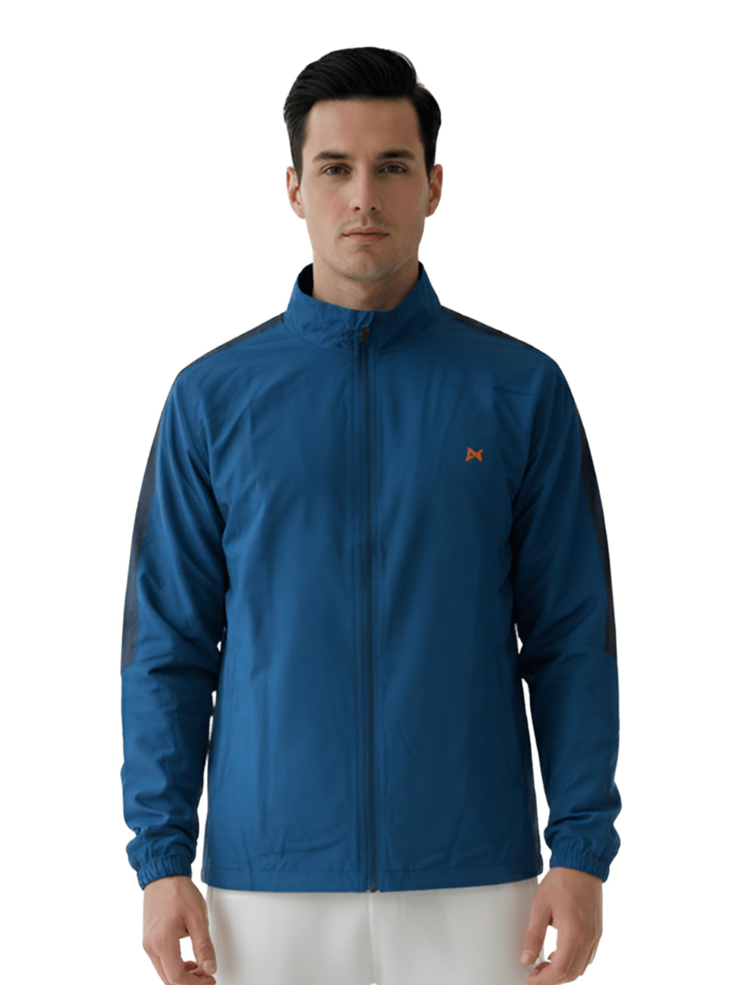 Force NXT Men's Track Jacket | Breathable Polyester, Moisture-Wicking, Pockets & Elastic Cuffs | Running, Gym & Activewear