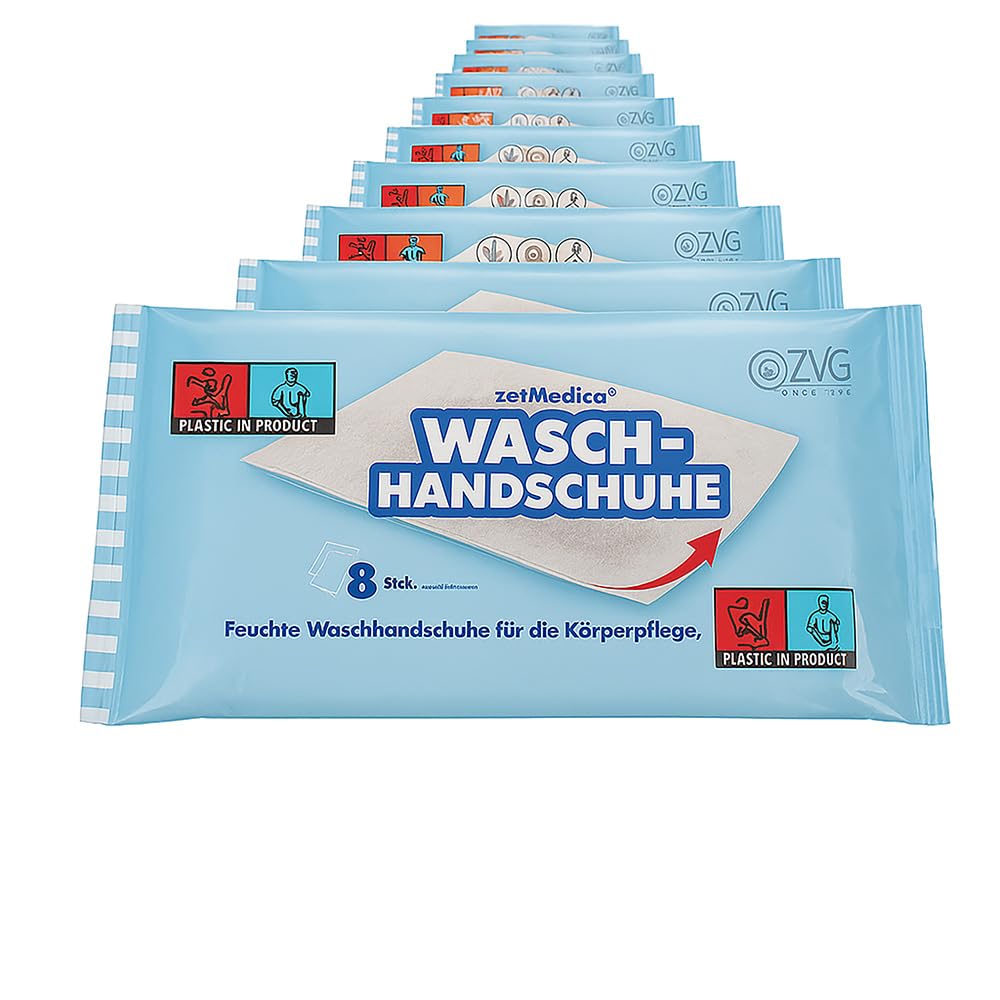 192x Wilgotne Rękawice do Mycia, Bezzapachowe Myjki Jednorazowe