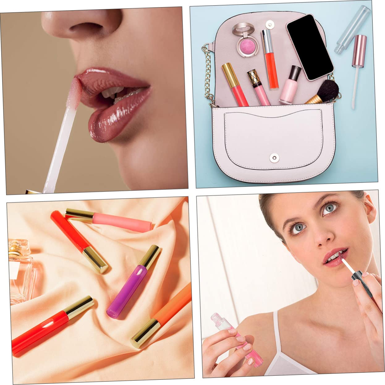 Tubo de Brillo de Labios 10ml Abs Vacío, 30 Unidades | Viaje y Bricolaje, Ligero y Fácil de Usar, Envase Reutilizable para Gloss y Tinte