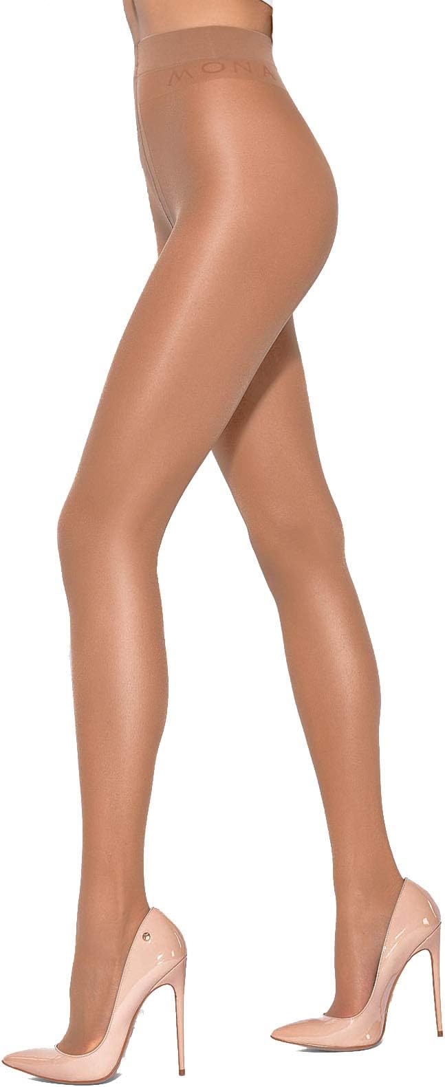 MONAExclusive T-Band Tights Mona "Dalia" -15 Denier -6 Colours-Size S,M,L,XL
