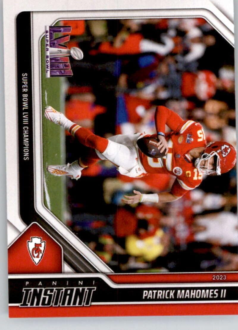 2024 Panini Instant Super Bowl Champions #4 Patrick Mahomes II Kansas City Chiefs Official NFL Football Card in Raw (NM or Better) Condition