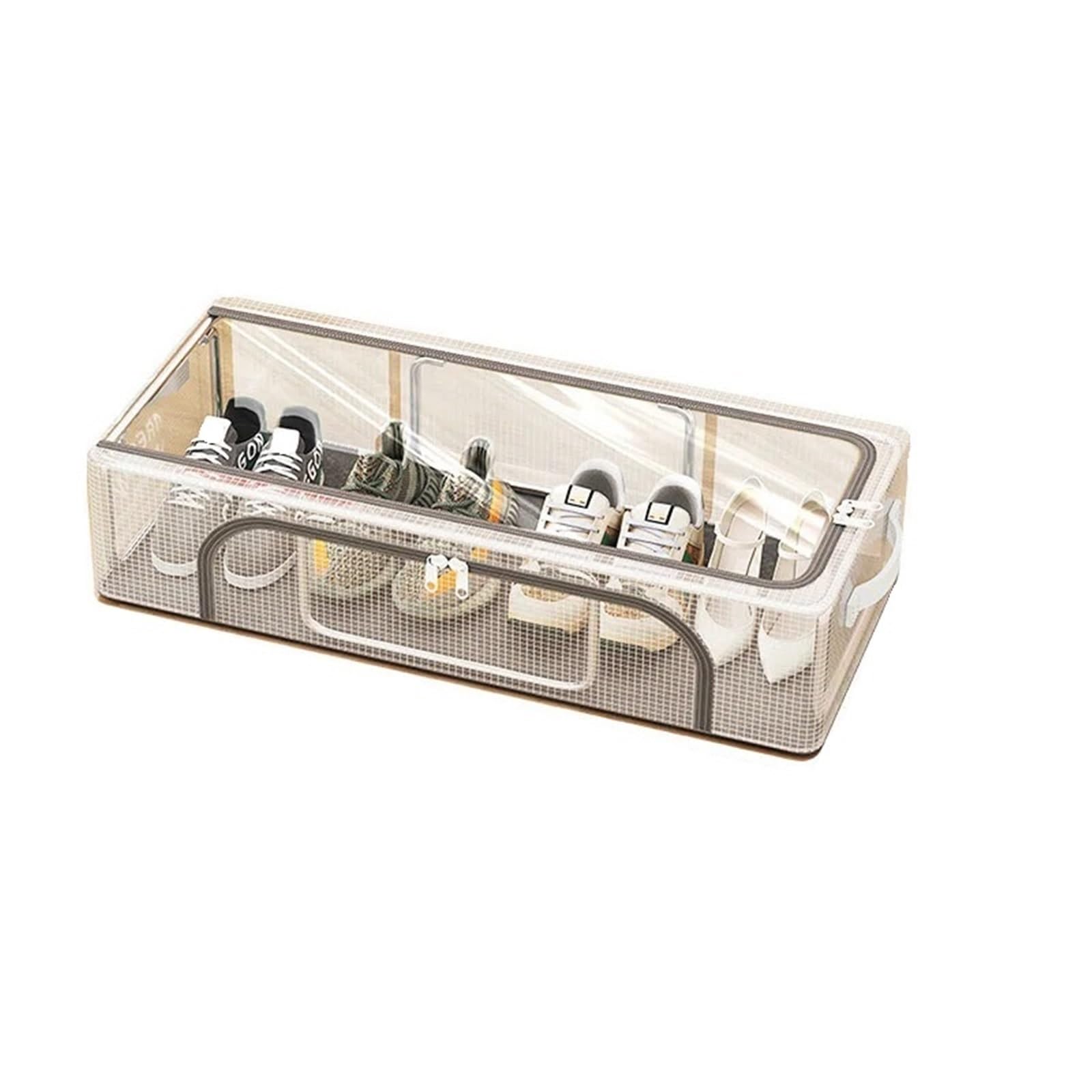 Organizzatore Di Scarpe Sotto Il Letto Borsa portaoggetti for scarpe in PVC da 2 pezzi Scatola portaoggetti trasparente impermeabile for vestiti sotto il letto Borsa portaoggetti for scarpe di grande