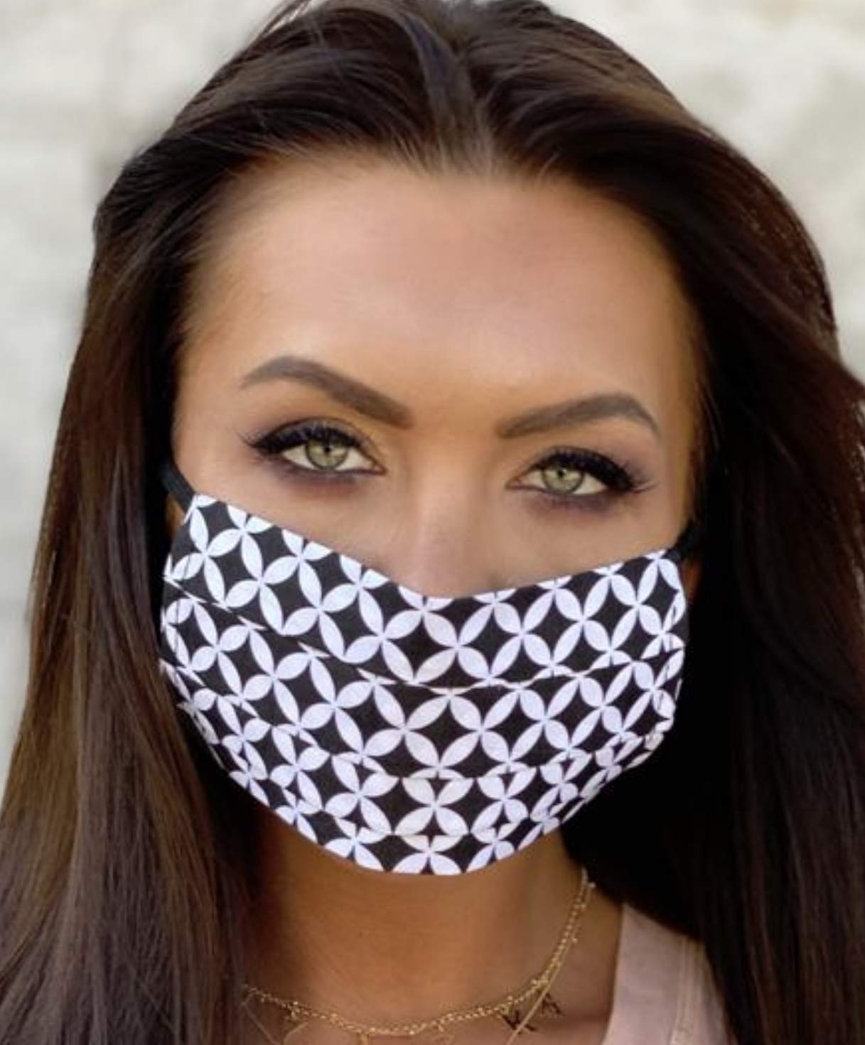 BEAUTICA FASHION Face Mask, Skin-friendly 100% Cotton Unisex Mouth Mask, Reusable & Washable Masks for Running, Outdoor Activities; EU manufactured (design p BL)