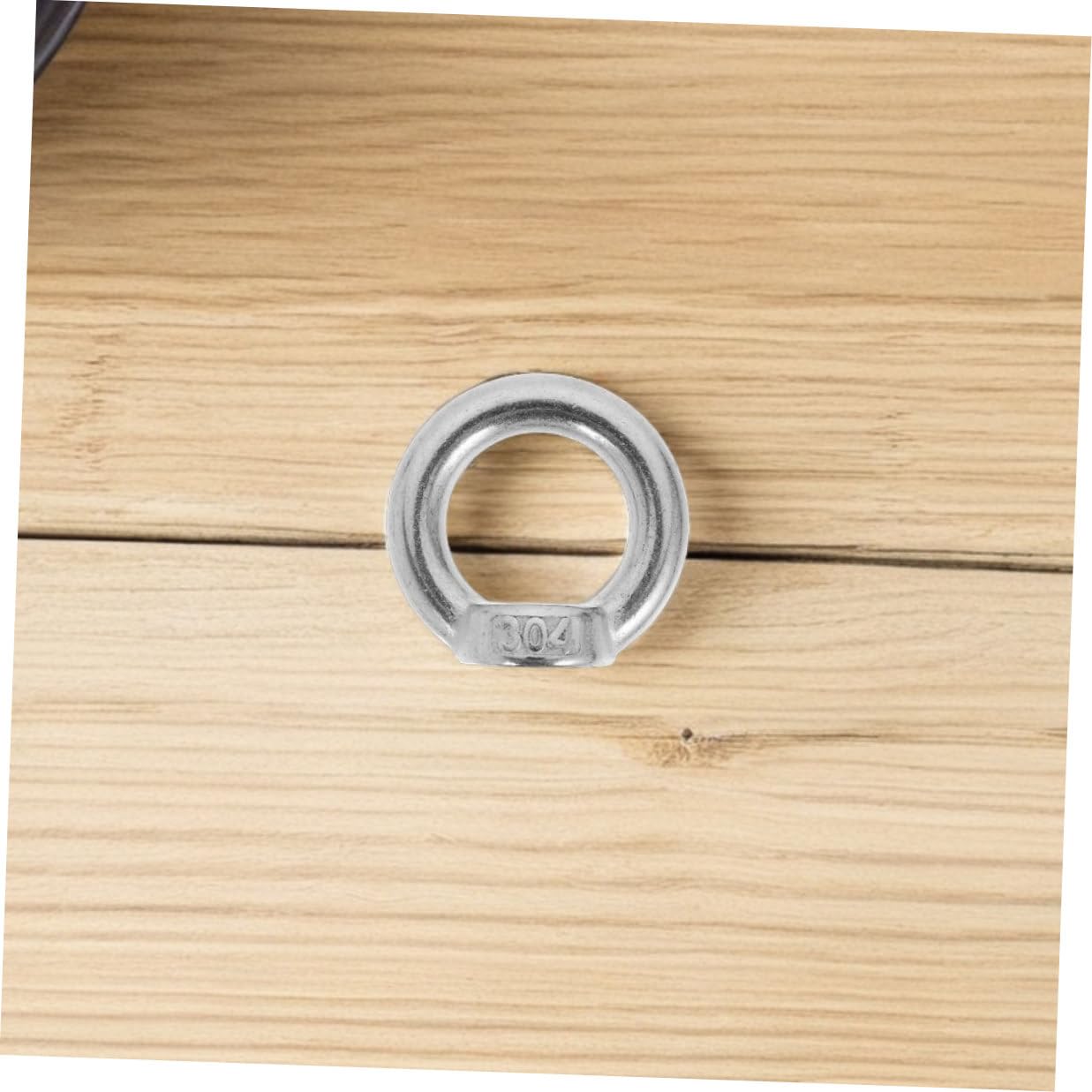 8pcs 304 Stainless Steel M8 Eye Nut for Rigging Marine Threaded Fasteners Lifting Eye Hardware for Hoisting and Outdoor Industrial Use