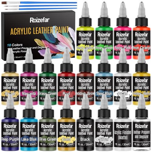 Roizefar 20-Color Leather Paint Kit