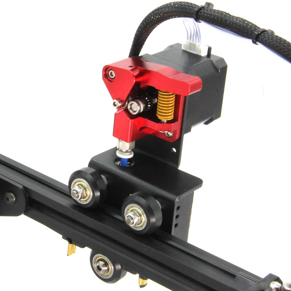 Upgrade Direktantrieb Dual Gear Extruder Support Kit mit Schrittmotor, Easy Print Filament für Ender-3, Ender 3 Pro,CR-10,CR-10S Extruder Adapter (Doppelextruder-Support+Motor-Kit)