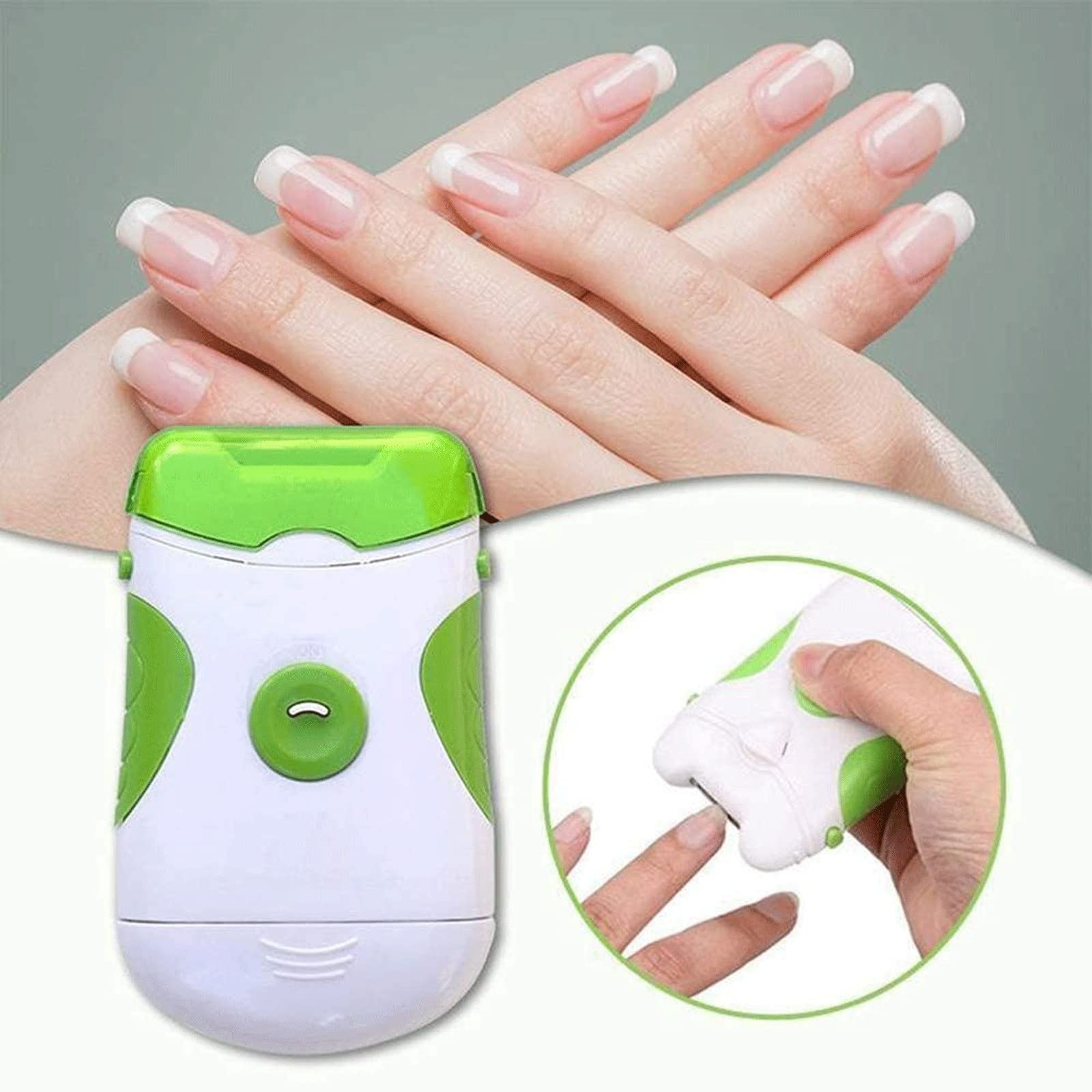 JINGYAN Obcinacz do paznokci Elektryczny przycinarka do paznokci i manicure pedicure narzędzie wykończenia ręka palec Clipper z wyjmowaną głowicą
