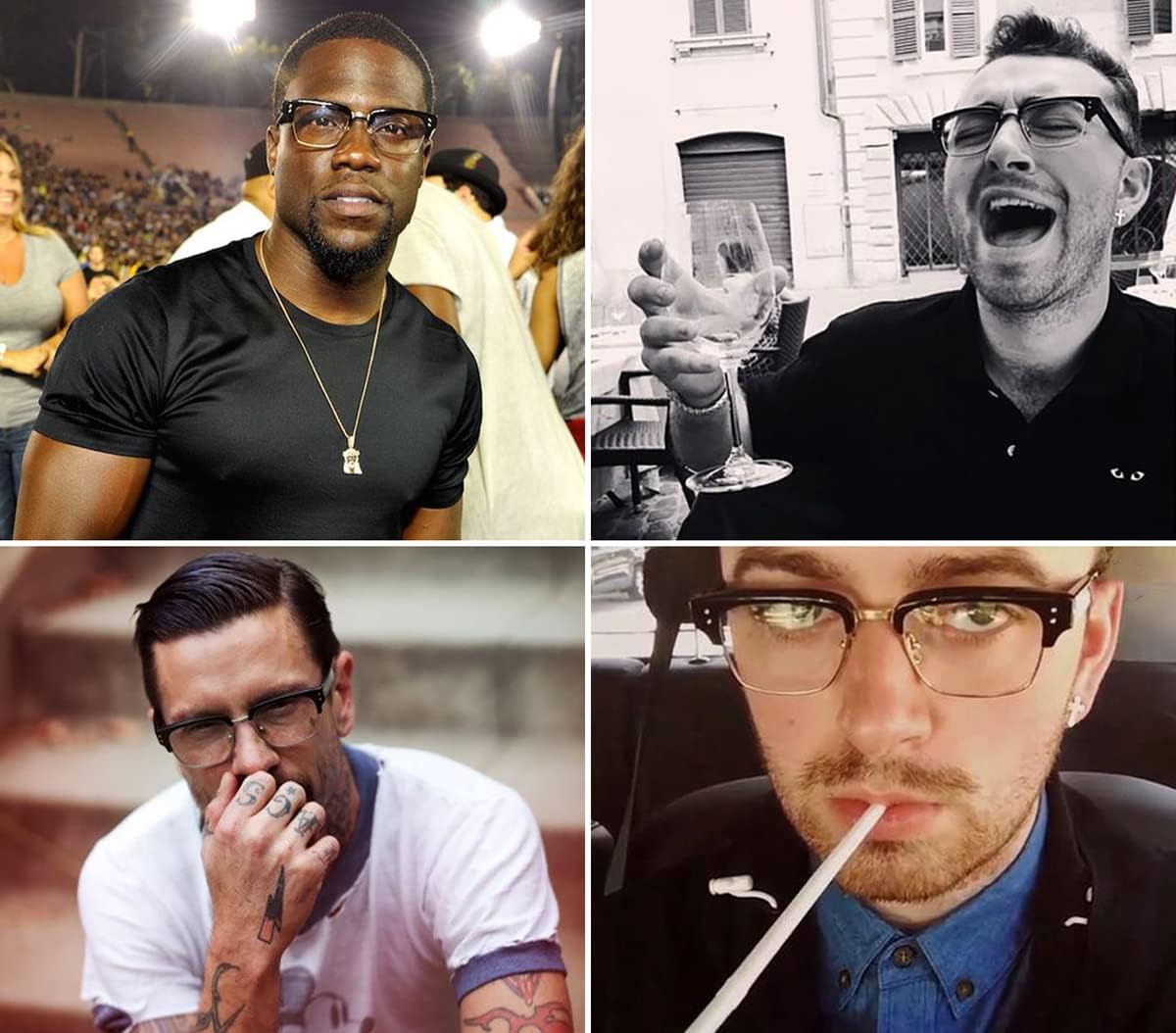 Gtand Vintage Retro Rectangle TR90 Frame Sunglasses For Men Women Fashion Semi-Rimless Metal Sun Glasses Eyewear - Image 2