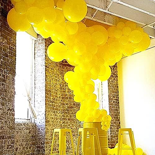 Image of KBZVNAF Yellow Balloons Latex Party Balloon - 50 Pack 12 inch Round Helium Balloons for Birthday Wedding Baby Shower Sunflower Honeybee Theme Party Decorations | Round Helium Yellow Balloons for Birthday Wedding Baby Shower Sunflower Honeybee Theme Party Decorations