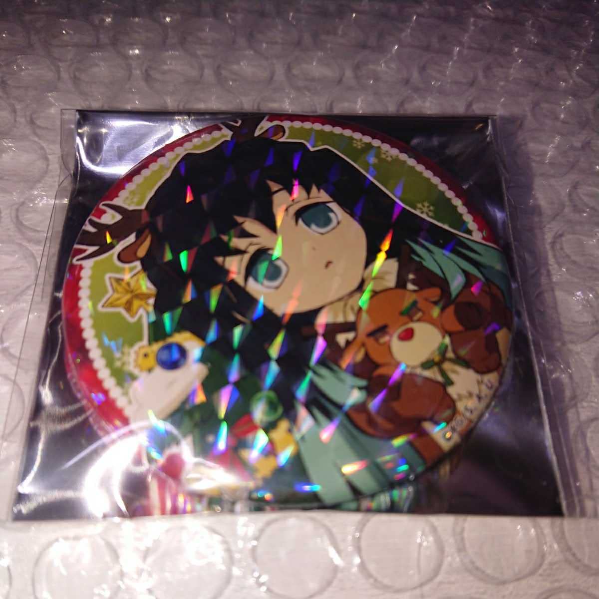 鬼滅の刃 クリスマス 缶バッジ 時透無一郎 ホロ ラメ レア ufotable 鬼滅の刃 クリスマス 缶バッジ 時透無一郎 ホロ ラメ レア