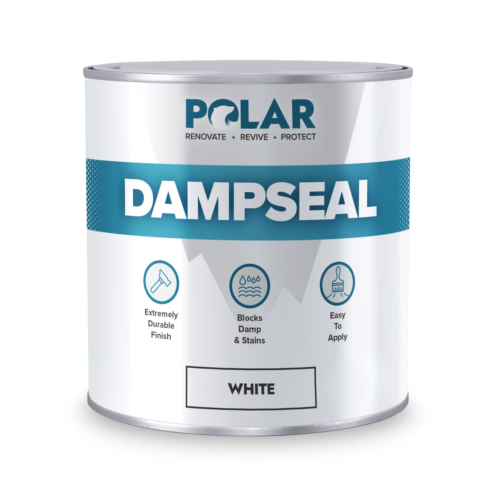 Buy Polar White Damp Seal Paint 1 Litre Stain Blocker and Anti Damp