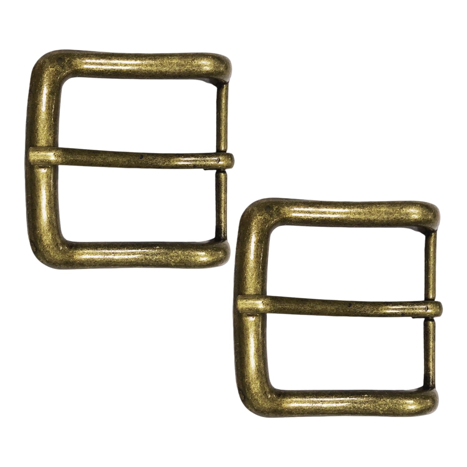 Vehyegoi Unisex Bronze 2 Pieces Metal Square Belt Buckles, Classic Style, Easy To Install, Durable Alloy Material