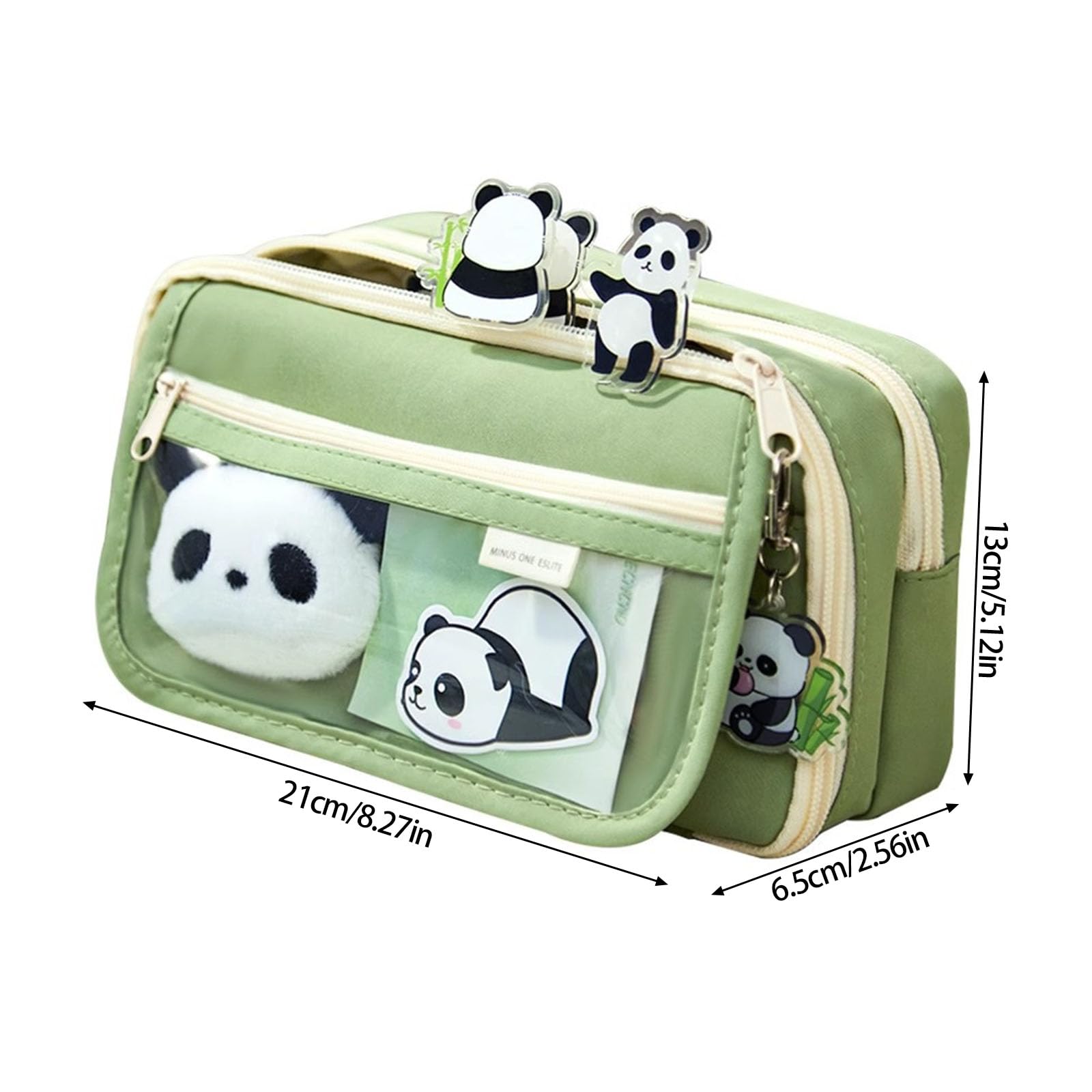 Trousse à en Toile adaptée, Rangement Flexible, Joli d ' Ours, ajout Scolaire Fin pour Un Usage Quotidien, Trousse à Panda Lavable