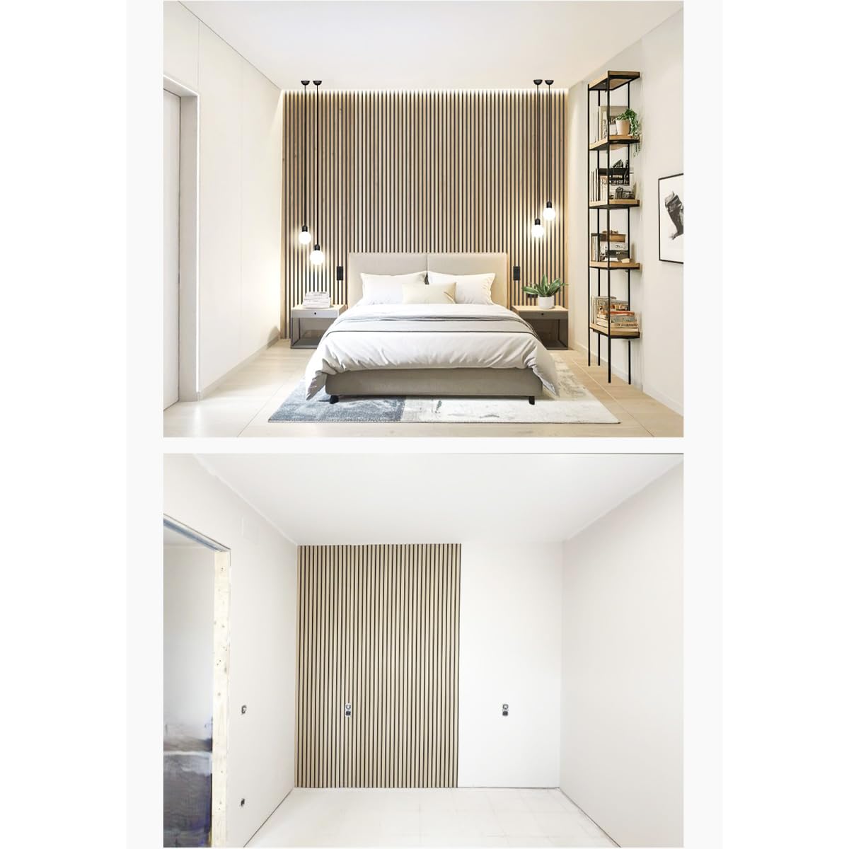 PanelTech Revestimiento Pared Rollo Listones Roble 300 x 58cm IXPE