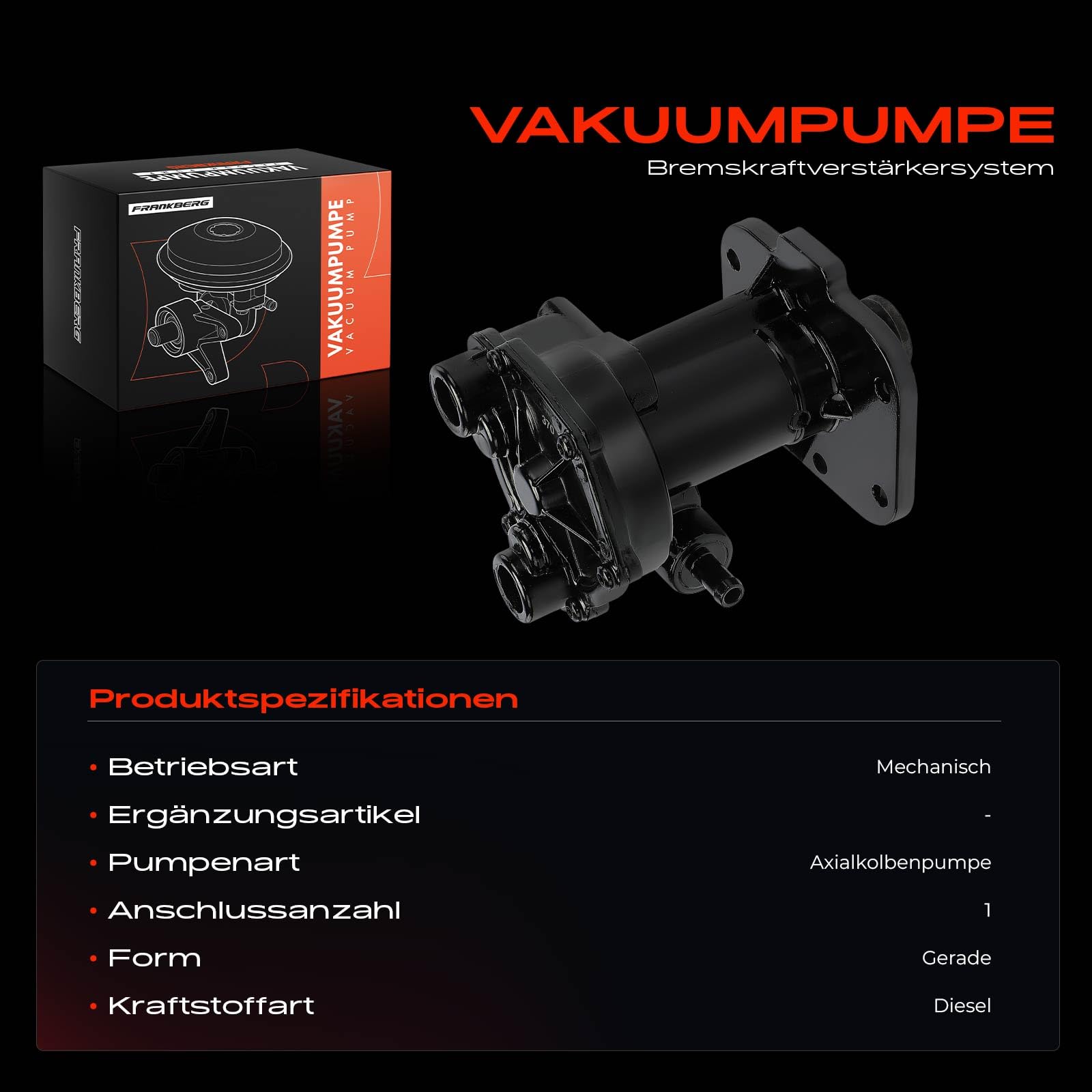 Frankberg Vakuumpumpe Vacuumpumpe ERR3539